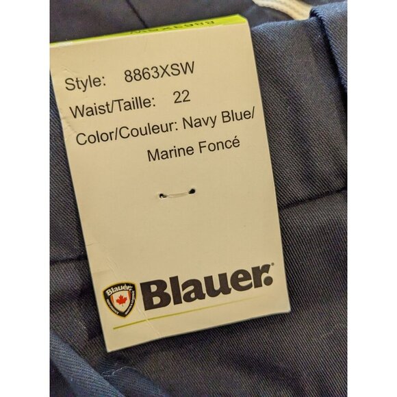 Blauer NEW Cargo Pants Womens Size 22 Navy Blue Zip Utility Work Uniform 8863XSW - Picture 6 of 6